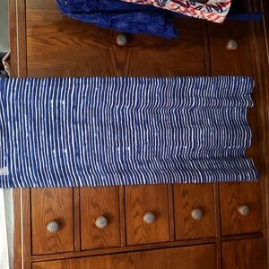 Dalia maxi skirt stripped blue and white